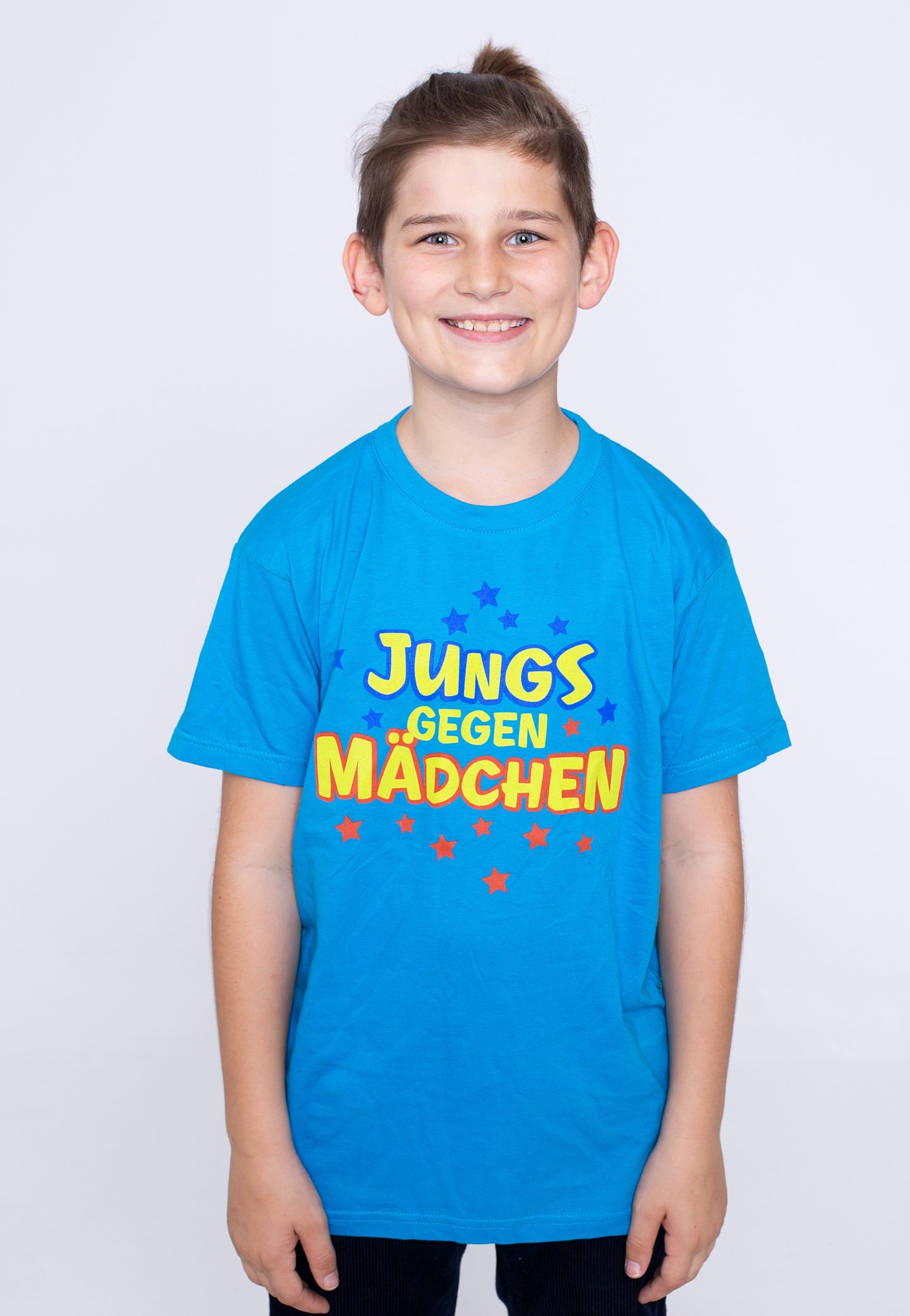 Bibi & Tina - Jungs Gegen Mädchen Türkis Kids - T-Shirt | Men-Image