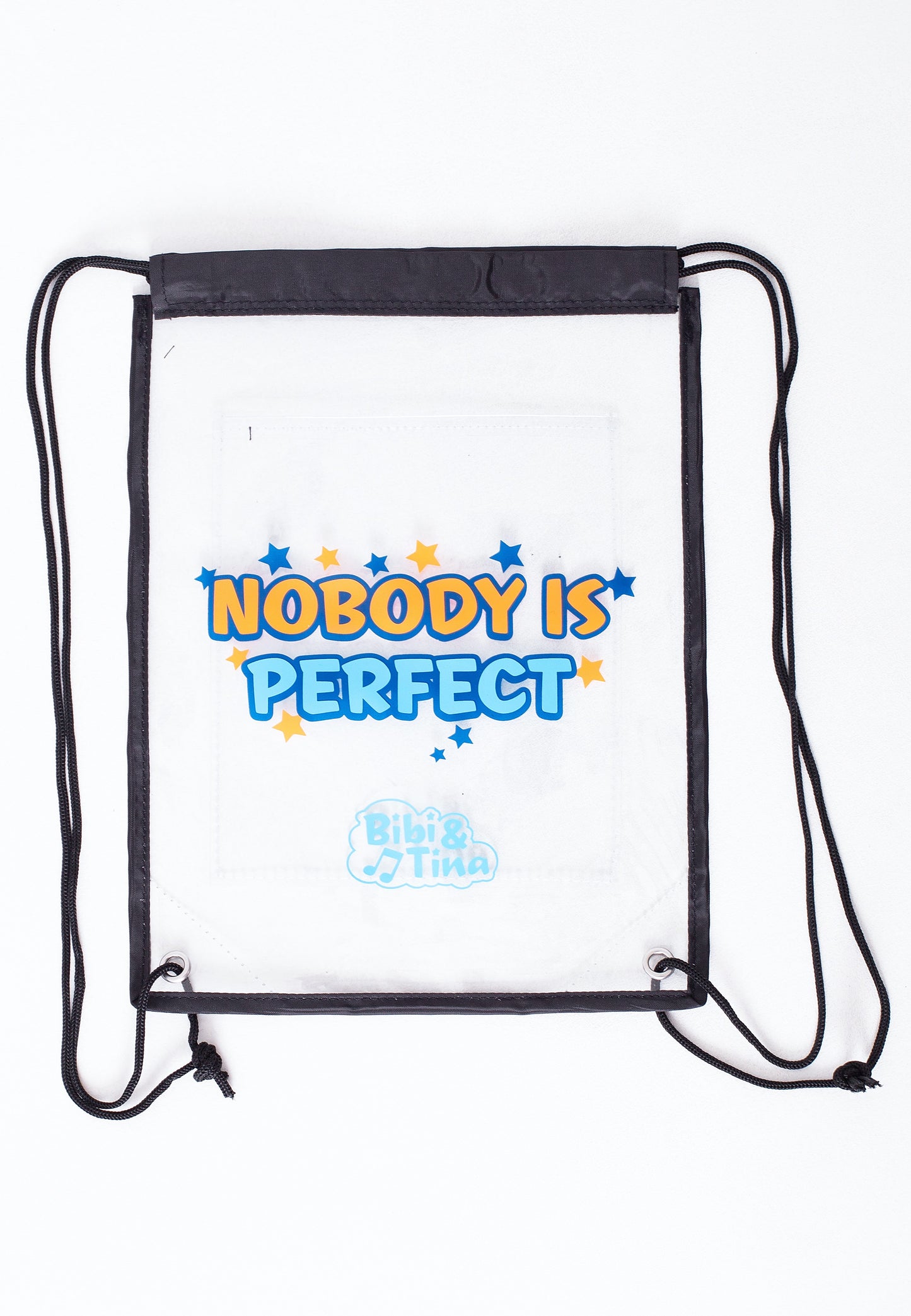 Bibi & Tina - Nobody Is Perfect Transparent Drawstring - Backpack | Neutral-Image