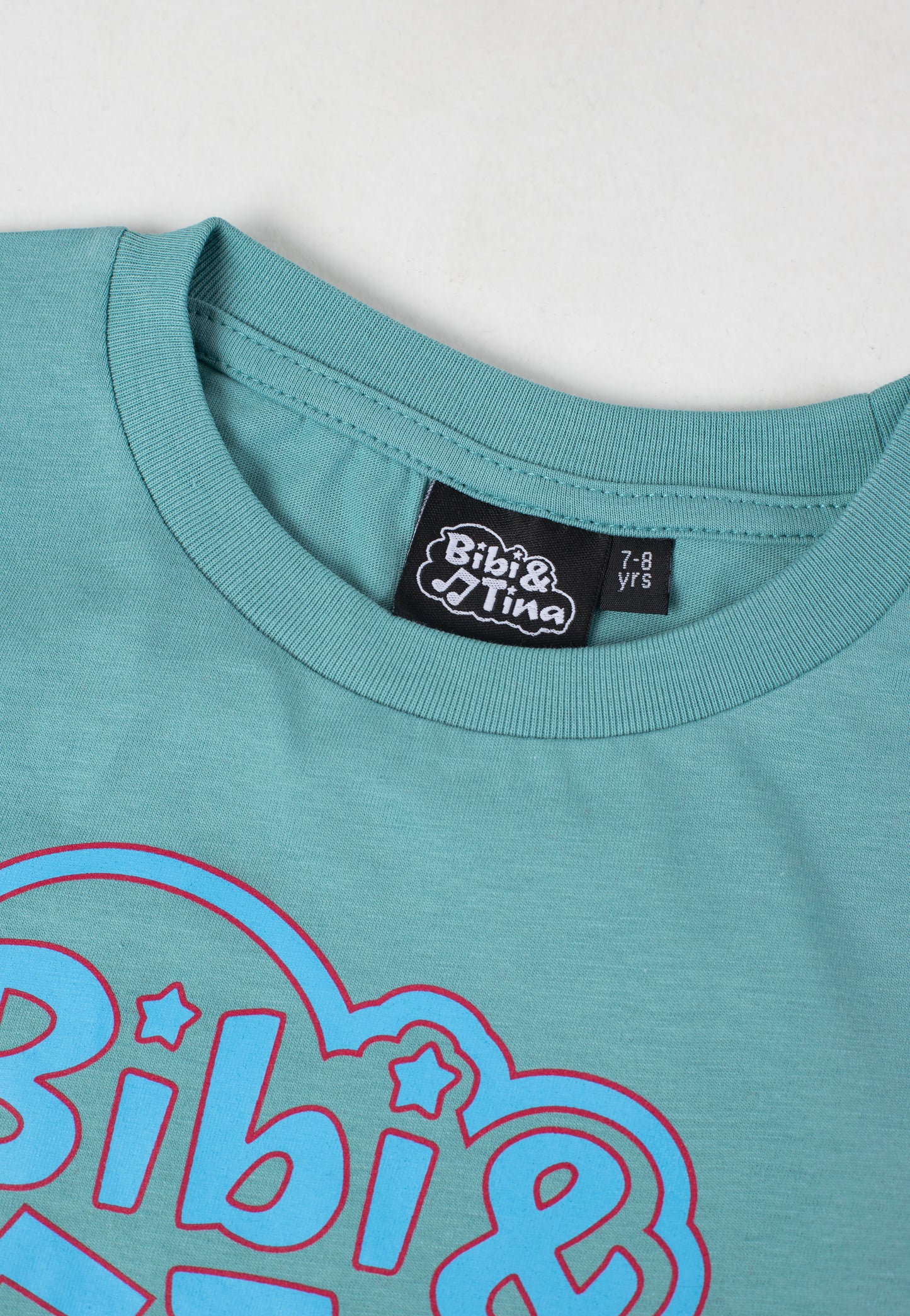 Bibi & Tina - Up Up Up Logo 2022 Teal Monstera - T-Shirt | Neutral-Image