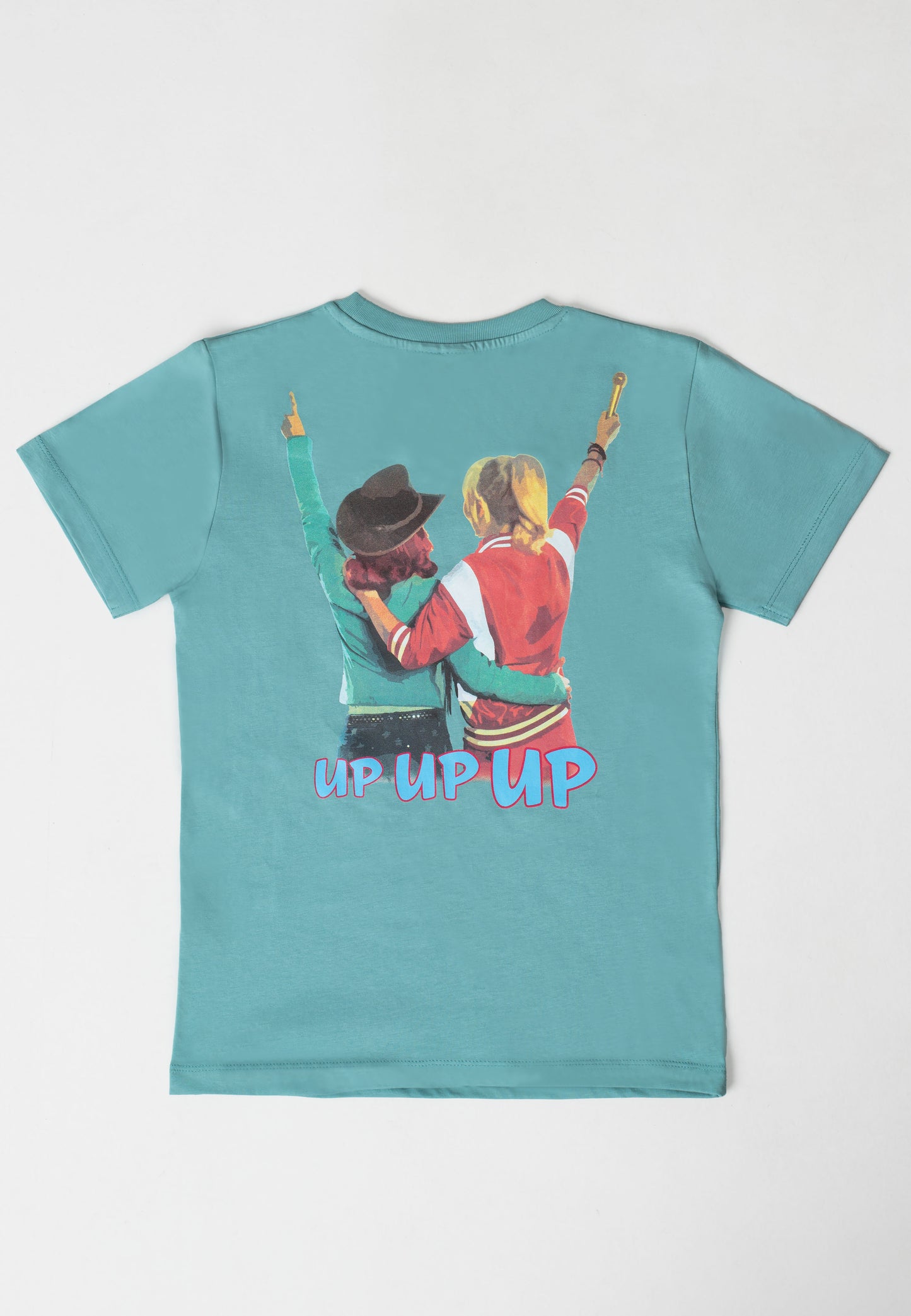 Bibi & Tina - Up Up Up Logo 2022 Teal Monstera - T-Shirt | Neutral-Image