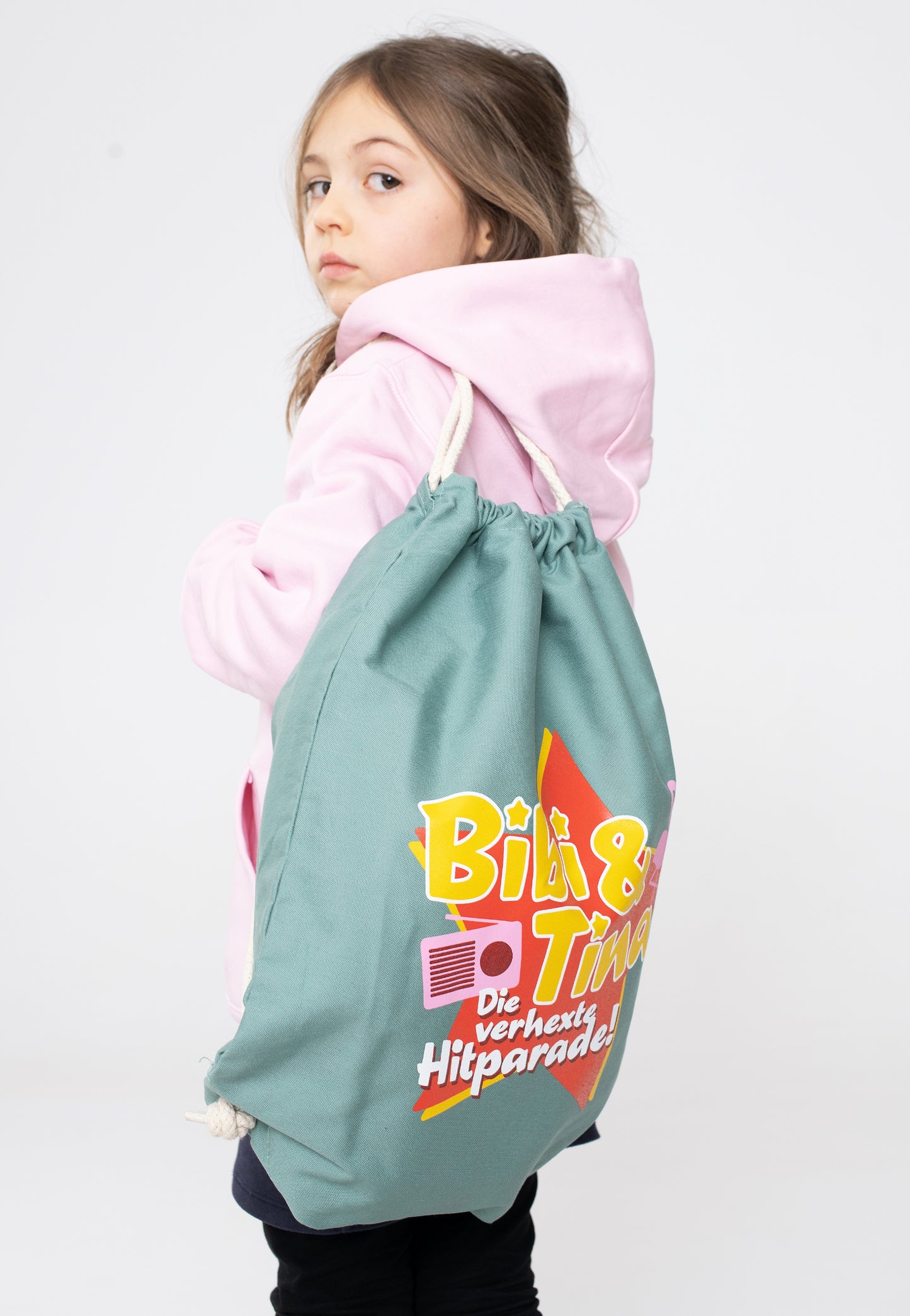 Bibi & Tina - Die Verhexte Hitparade 2022 Sage Green Drawstring - Backpack | Neutral-Image