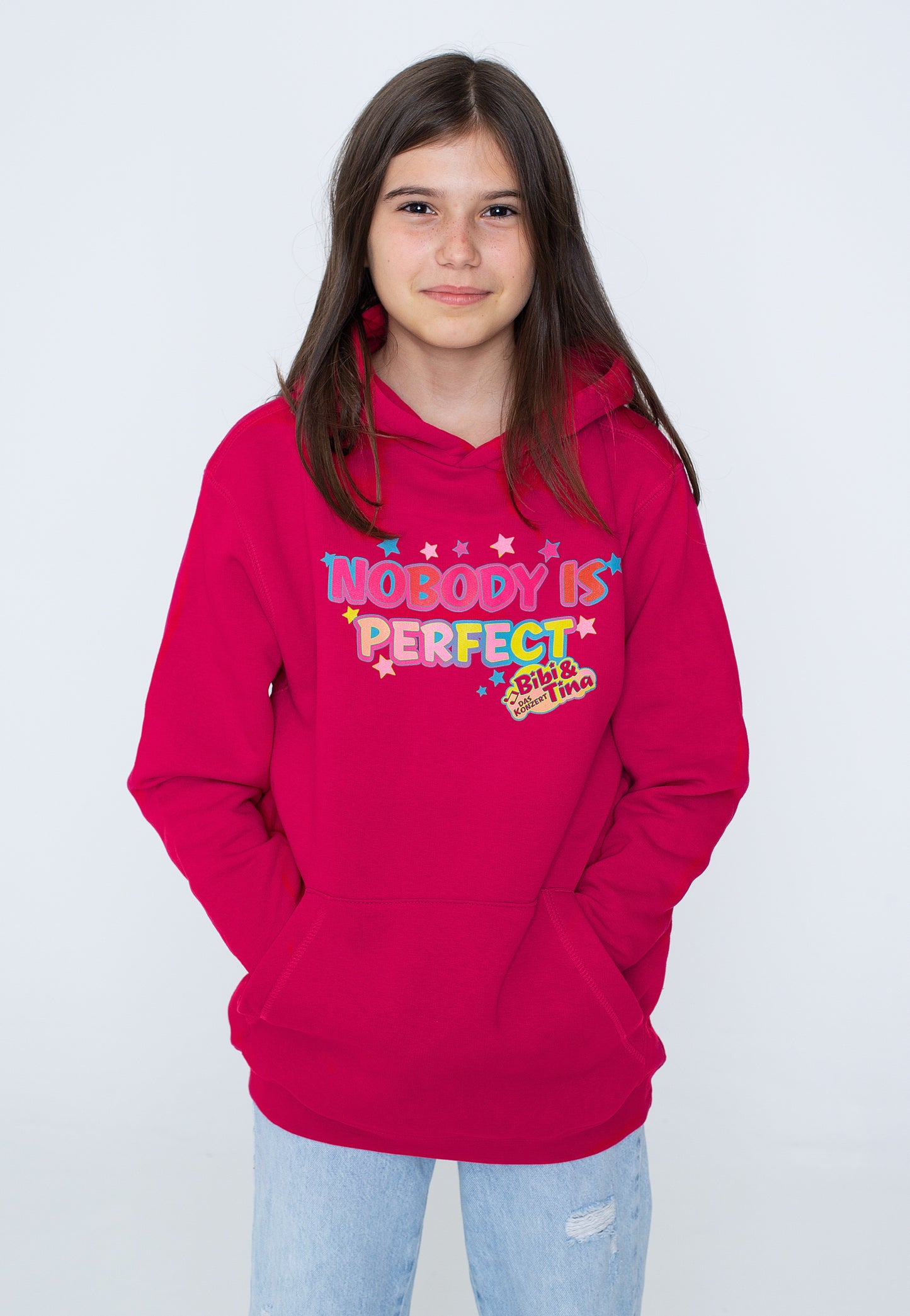 Bibi & Tina - Nobody's Perfect Pink Kids - Hoodie | Women-Image