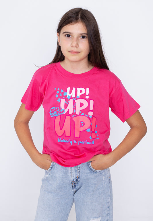 Bibi & Tina - Up! Up! Up! Nobody Is Perfect! Pink Kids - T-Shirt | Women-Image