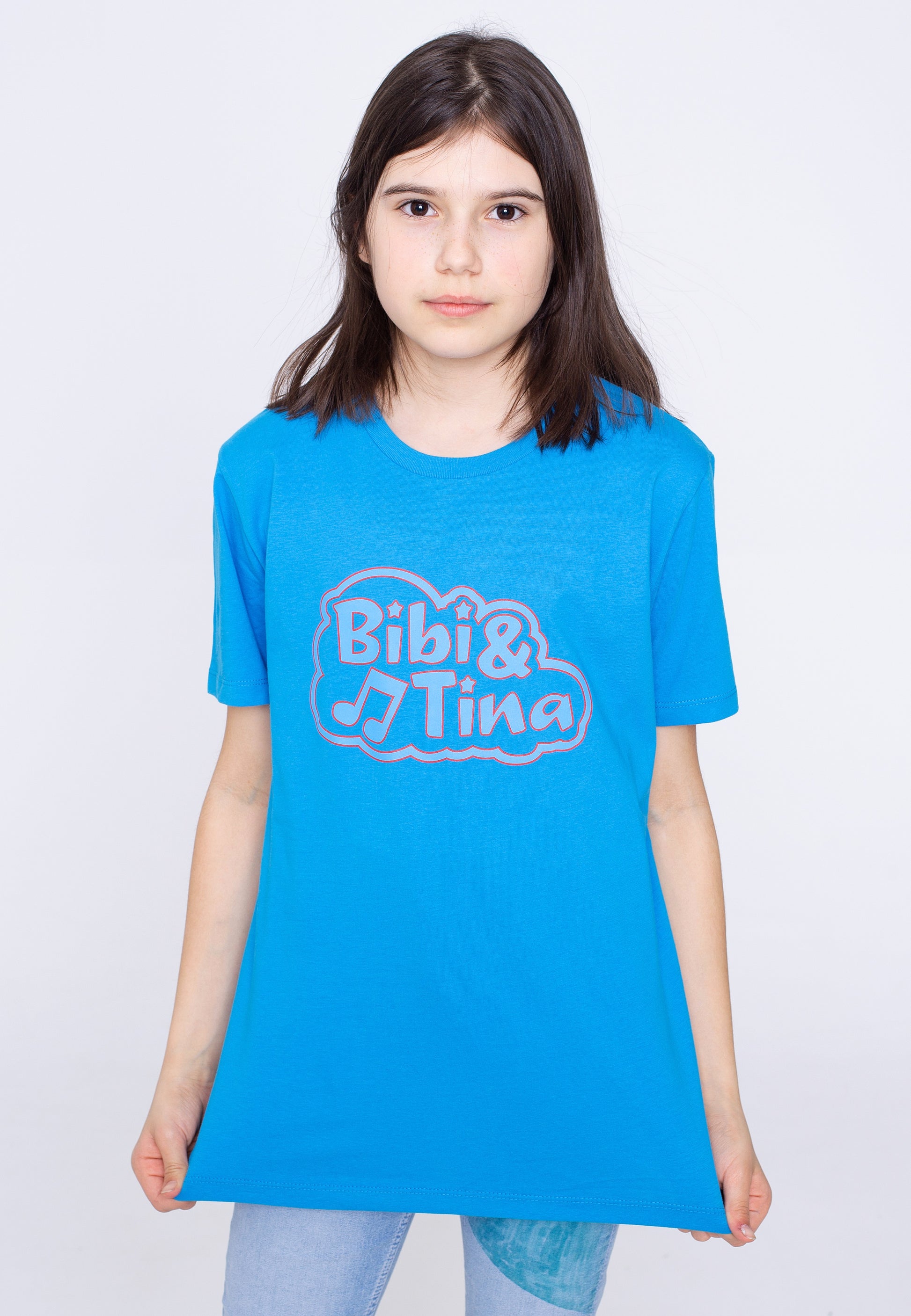 Bibi & Tina - Wolke Logo Azur - T-Shirt