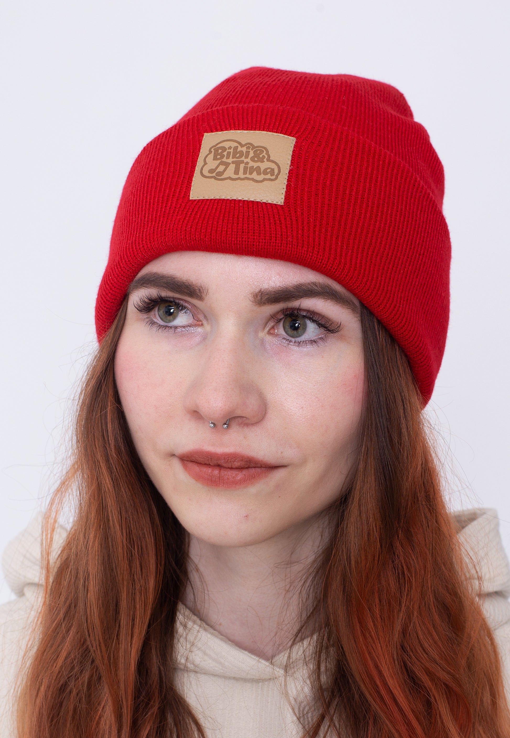Bibi & Tina - Wolke Logo Classic Red Long - Beanie | Neutral-Image
